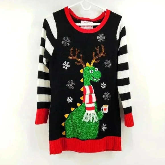 HAPPY  HOLIDAYS URBAN HERITAGE SWEATER - Picture 1 of 2